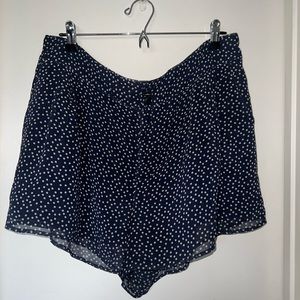 Lauren Conrad Navy Polka Dot Shorts
